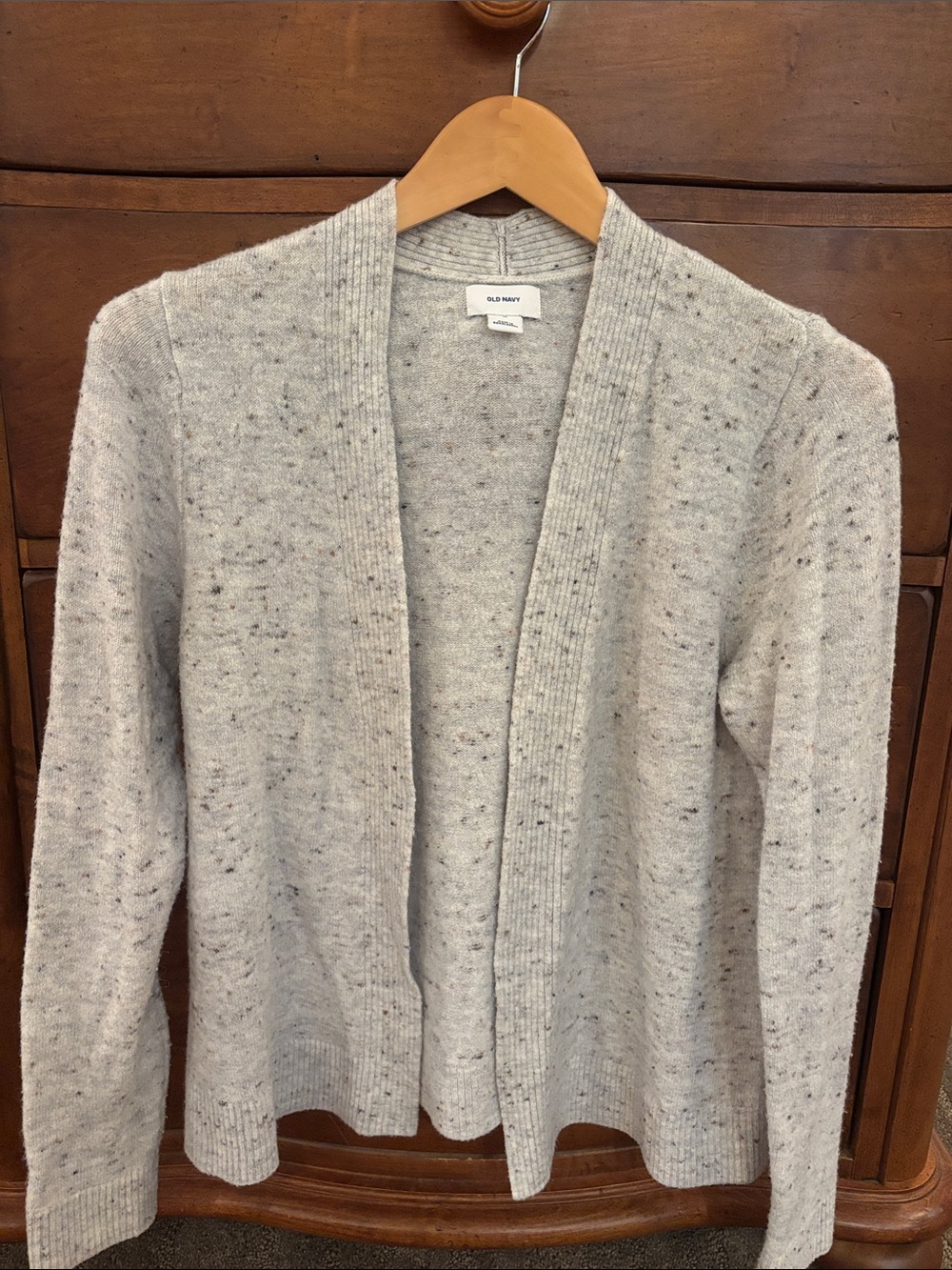 Old Navy Gray Speckled Open-Front Cardigan